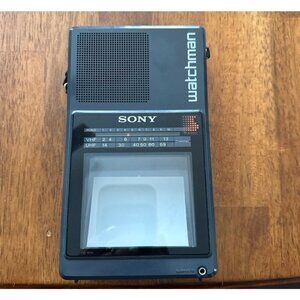 Vintage 1987 Sony FD-42A Watchman TV Television Radio. See photos for condition.